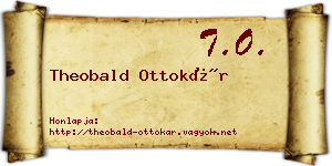 Theobald Ottokár névjegykártya